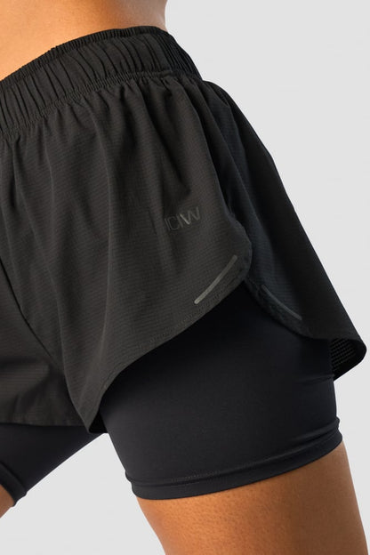 charge 2-in-1 shorts wmn black