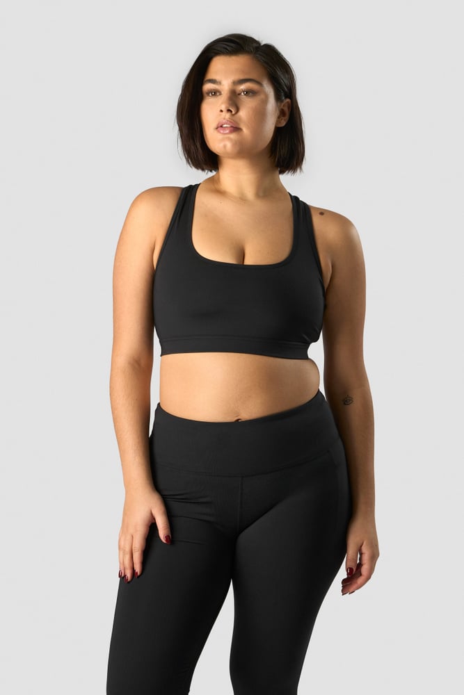 classic sports bra black