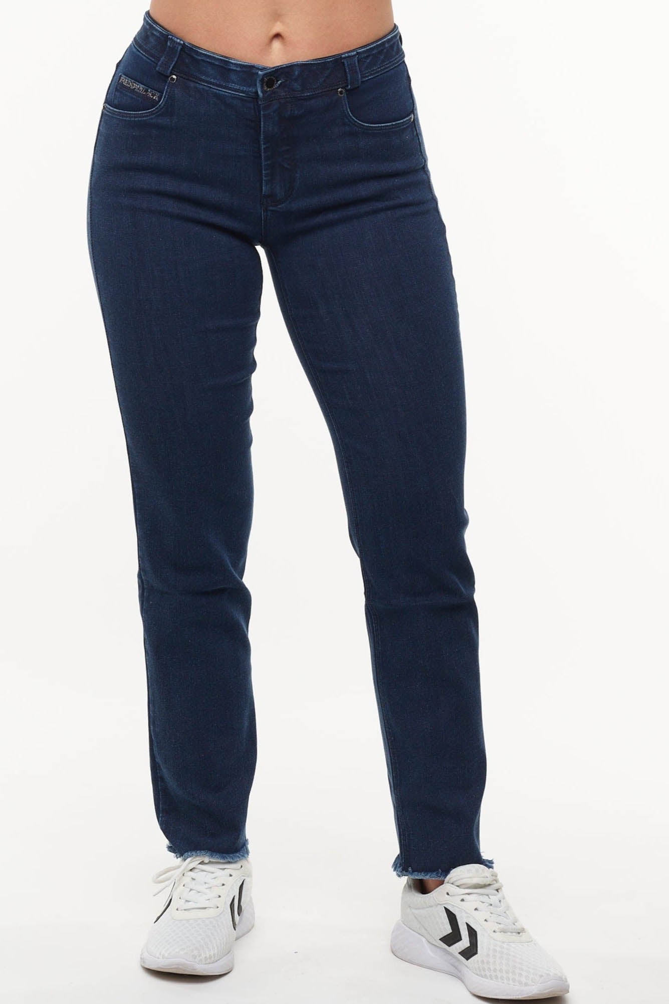 Freddy Black - Cropped Flare Denim Dark - for kvinde - FREDDY WR.UP® - Pants