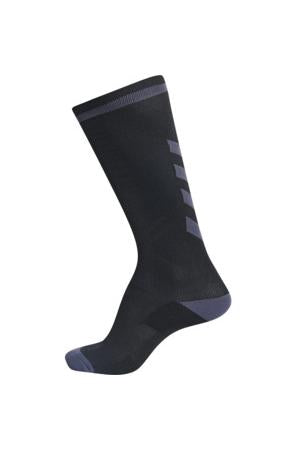 HUMMEL - Elite Indoor Sock High - Black/asphalt