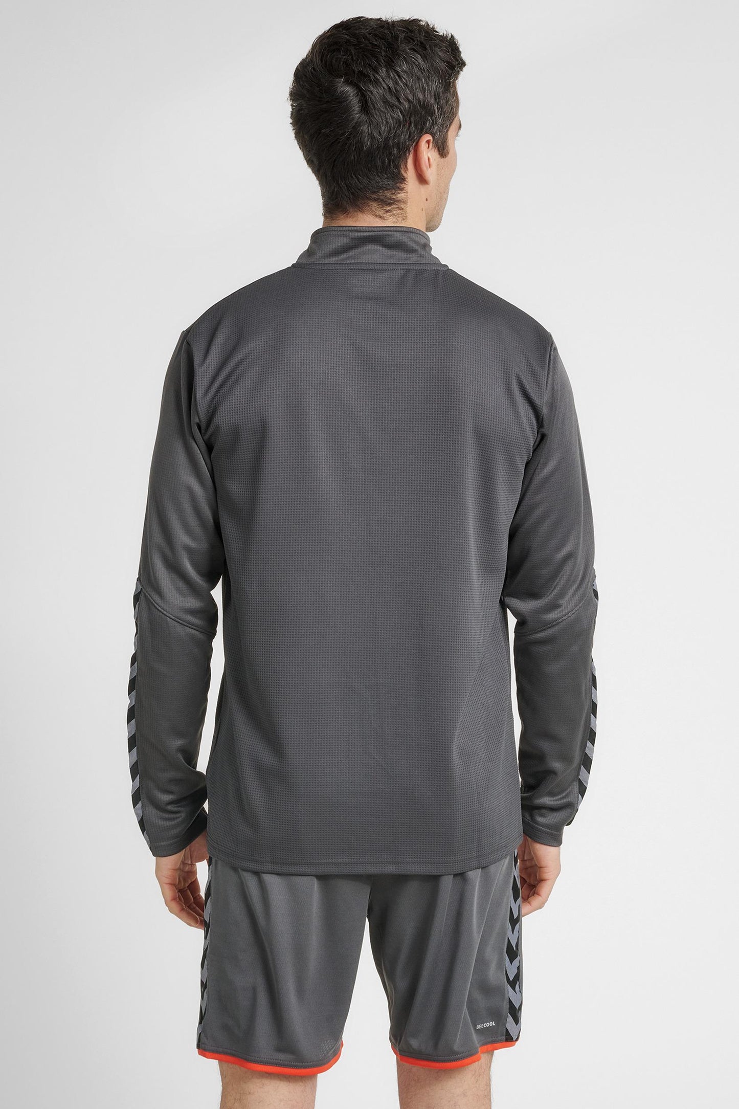 HUMMEL - Hmlauthentic Half Zip Sweatshirt - Asphalt