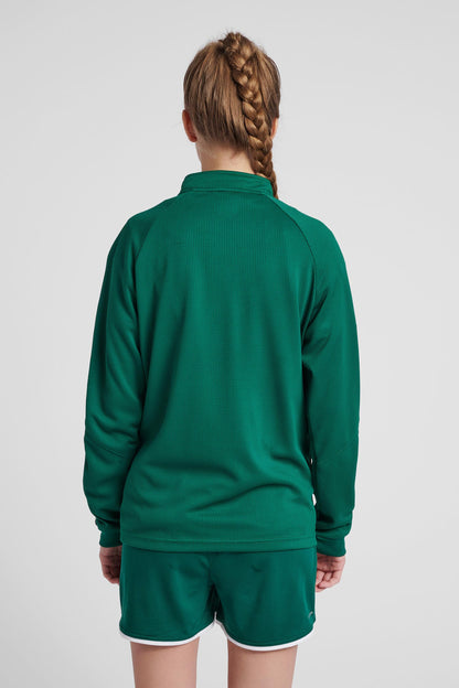 HUMMEL - Hmlauthentic Women Poly Zip Jacket - Evergreen