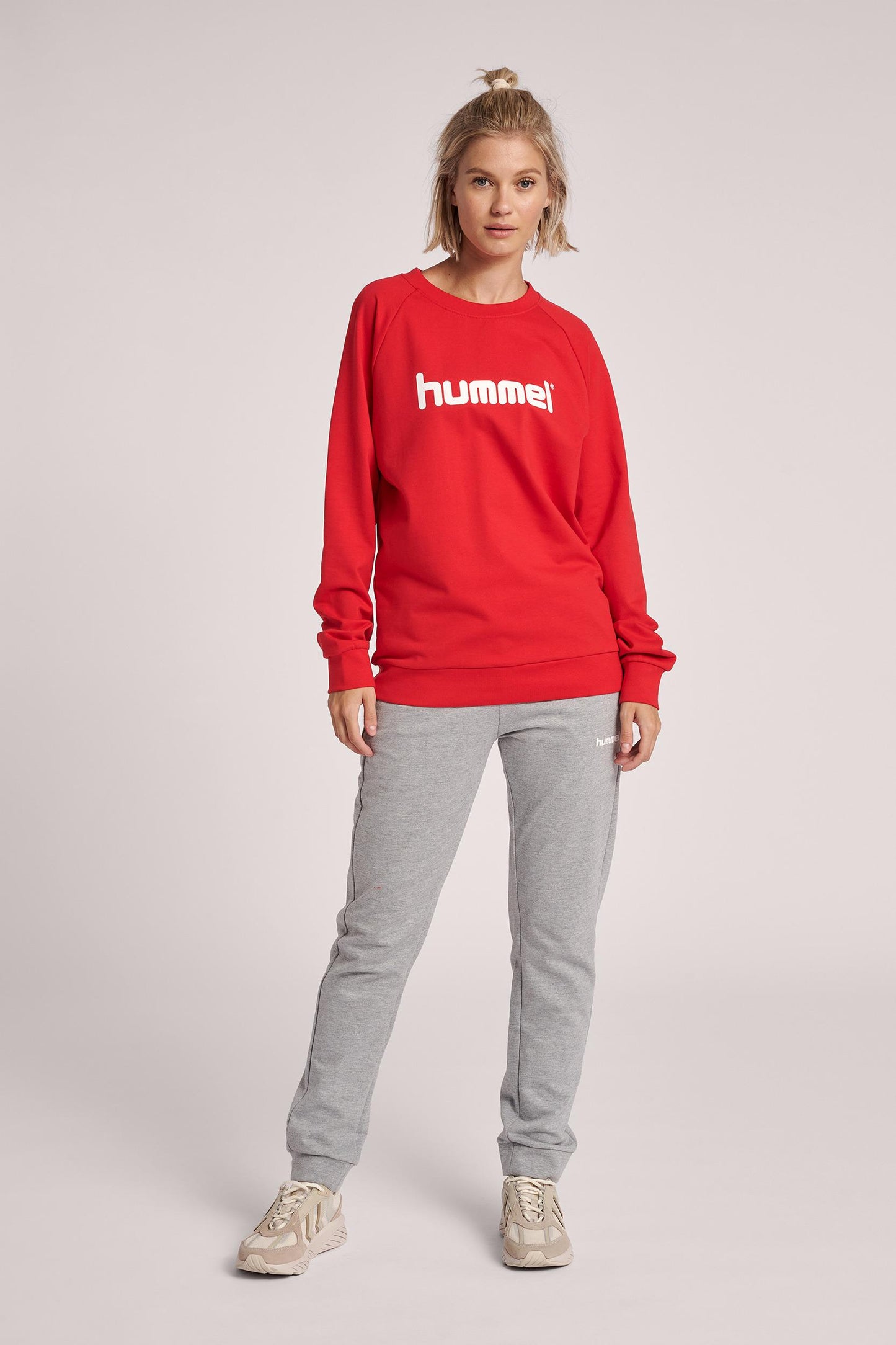 HUMMEL - Hmlgo Cotton Logo Sweatshirt Woman - True Red