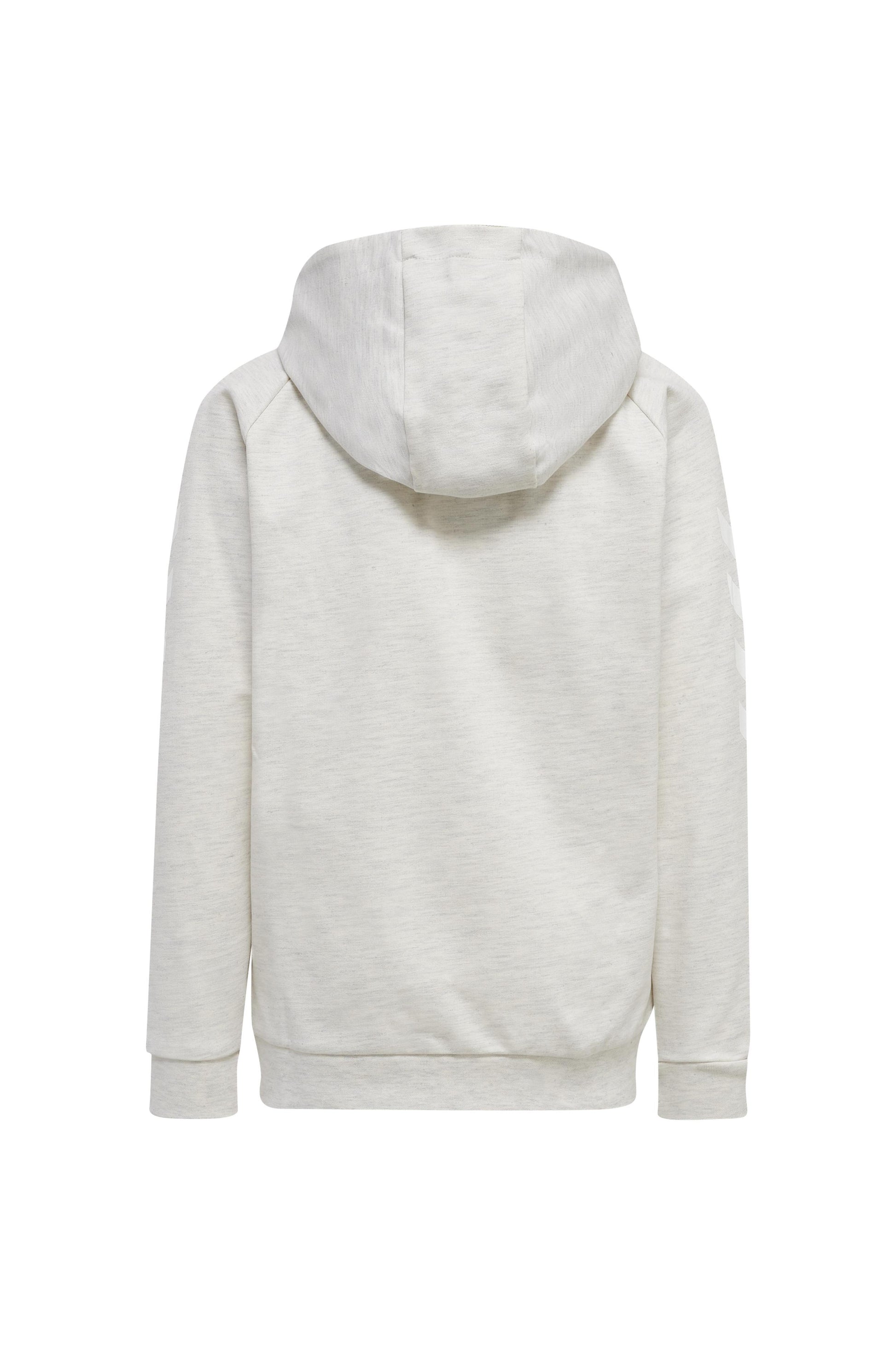 HUMMEL - Hmlgo Cotton Zip Hoodie Woman - Egret Melange