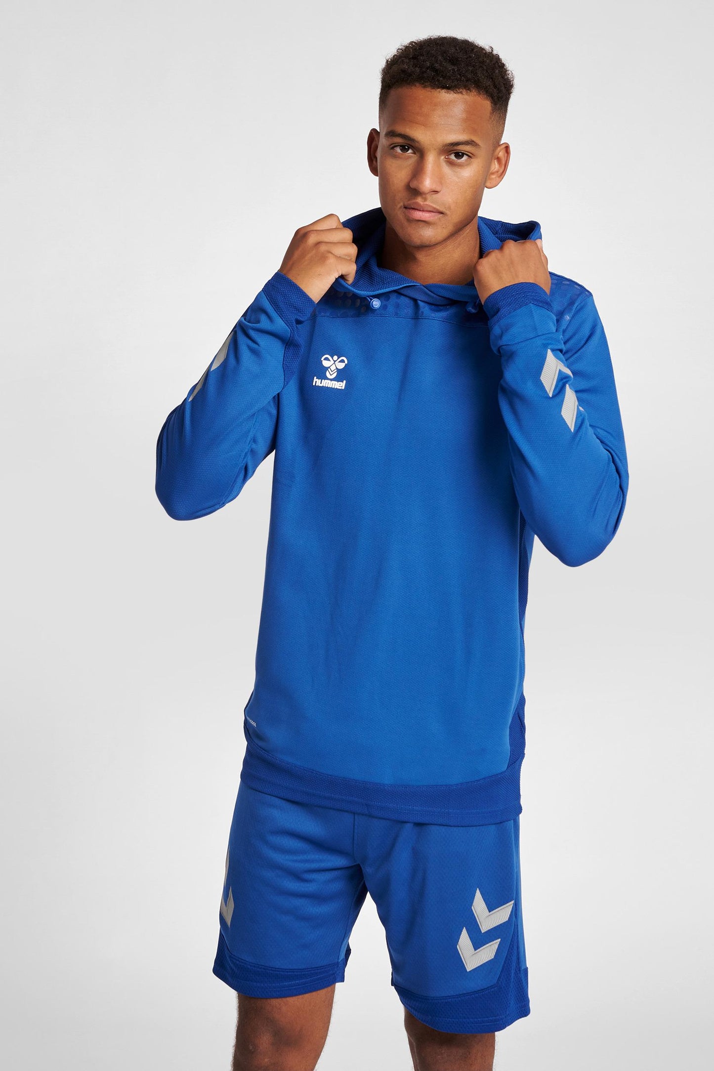 HUMMEL - Hmllead Poly Hoodie - True Blue