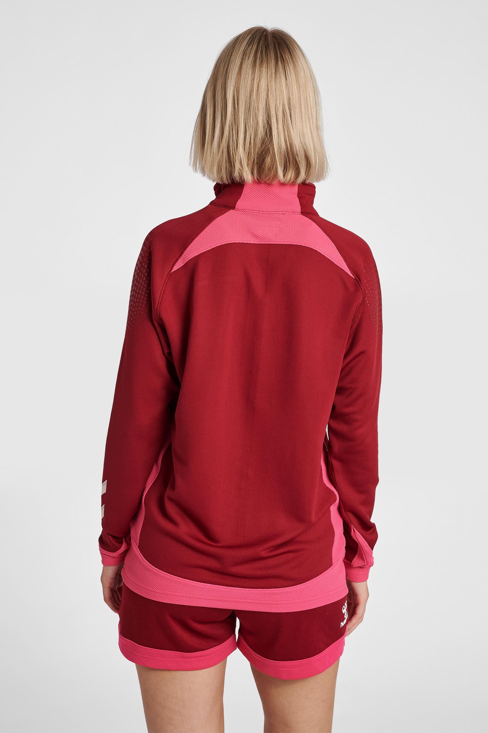 HUMMEL - Hmllead Women Half Zip - Biking Red