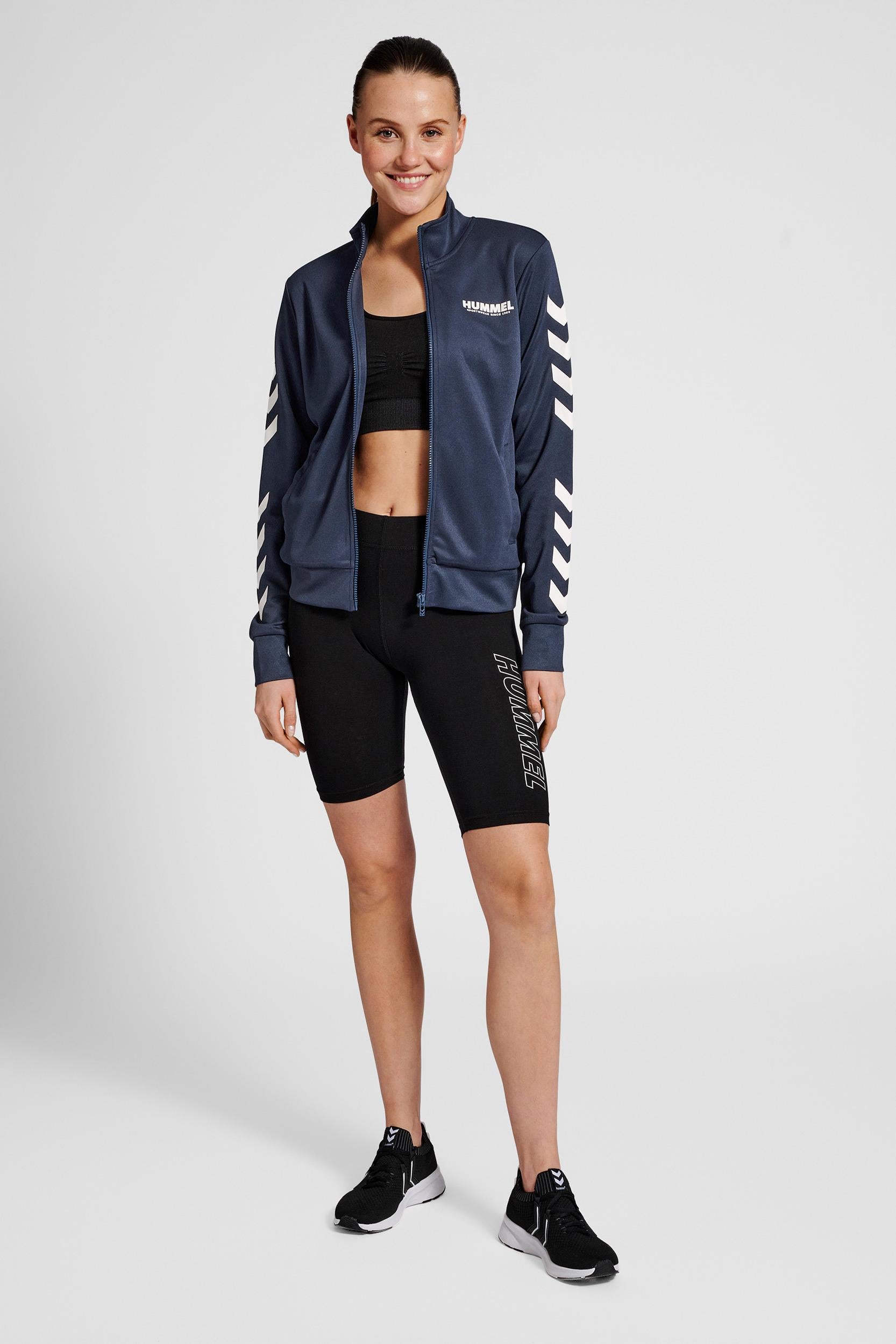 HUMMEL - Hmllegacy Poly Woman Zip Jacket - Blue Nights