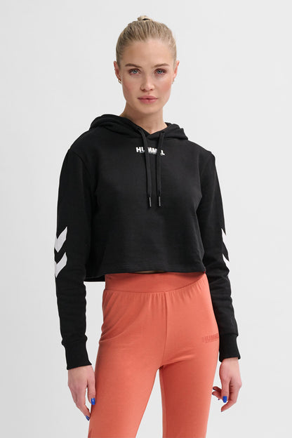 HUMMEL - Hmllegacy Woman Cropped Hoodie - Black