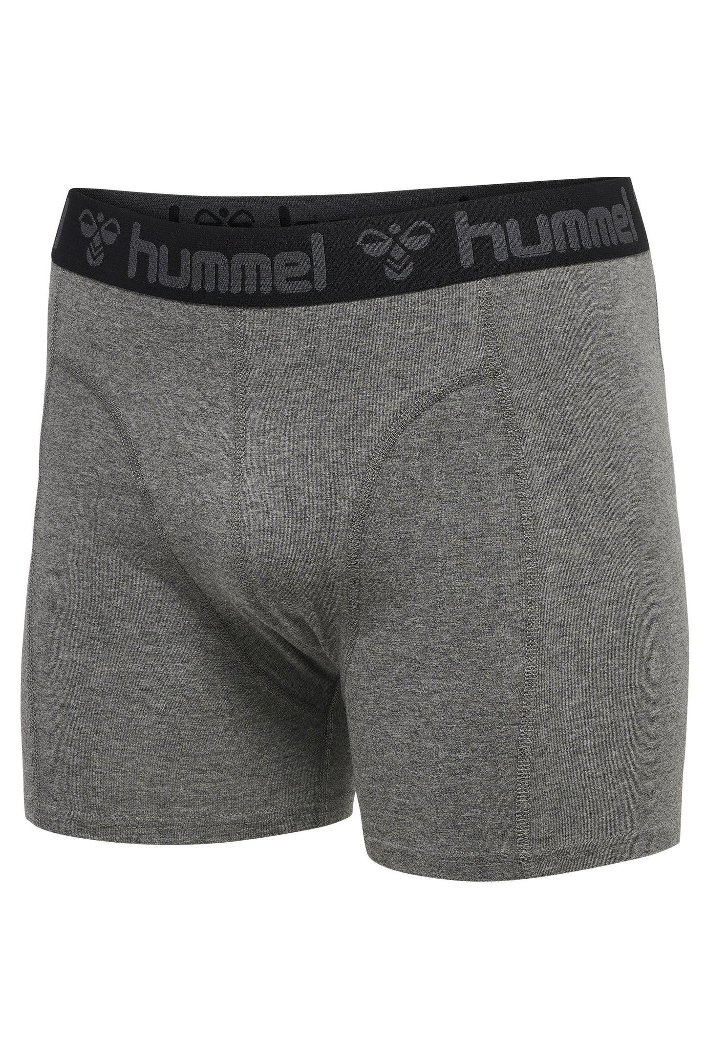 HUMMEL - Hmlmarston 4-pack Boxers - Black/dark Grey Melange