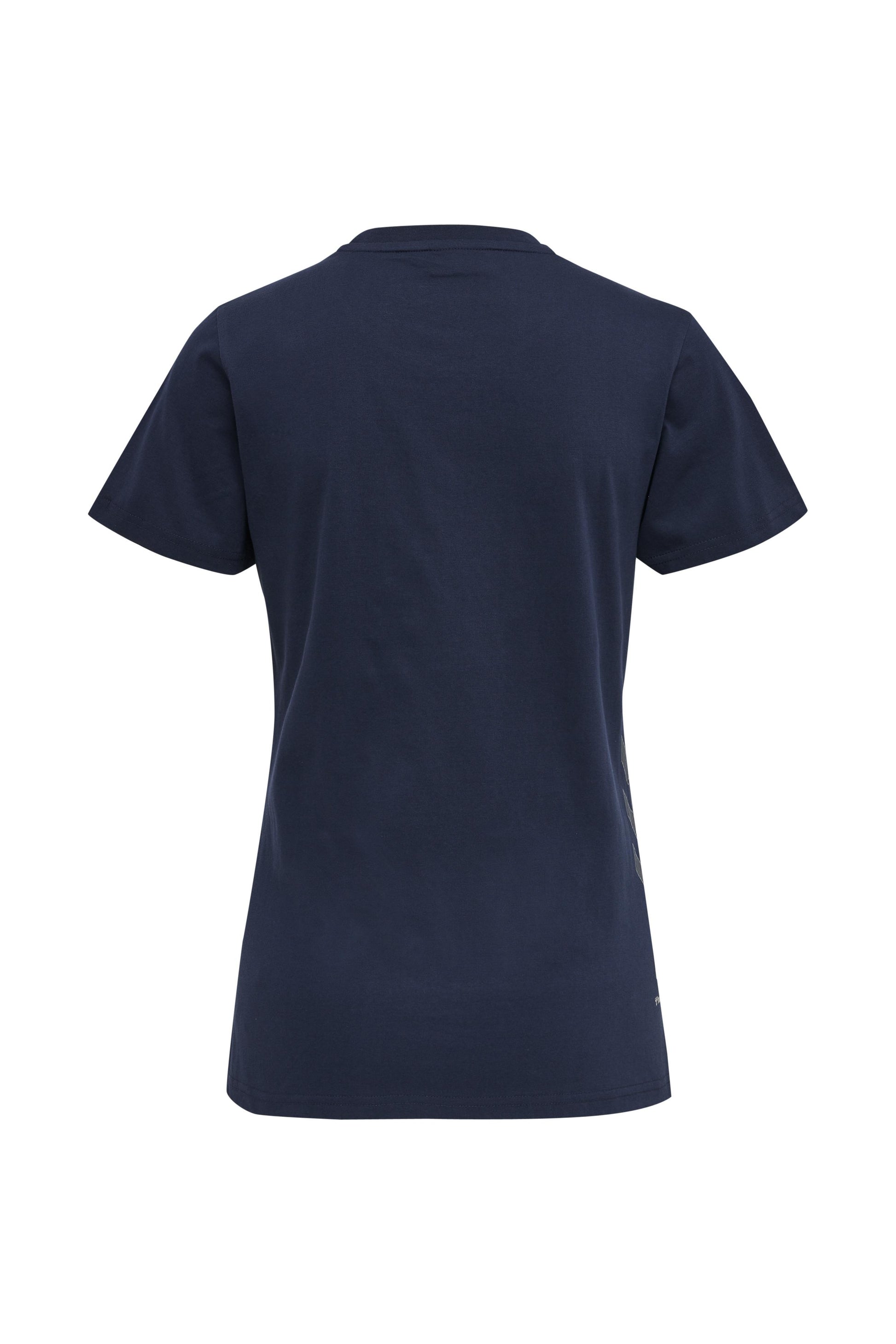 HUMMEL - Hmlmove Grid Cotton T-shirt S/s Wom - Marine