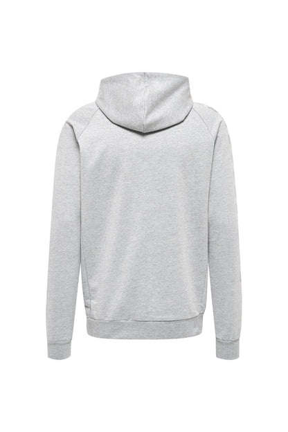 HUMMEL - Hmlmove Grid Cotton Zip Hoodie - Grey Melange