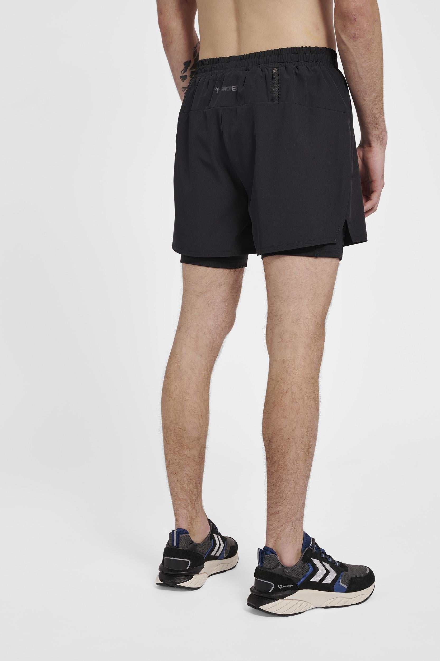 HUMMEL - Hmlmt Force 2 In 1 Shorts - Black