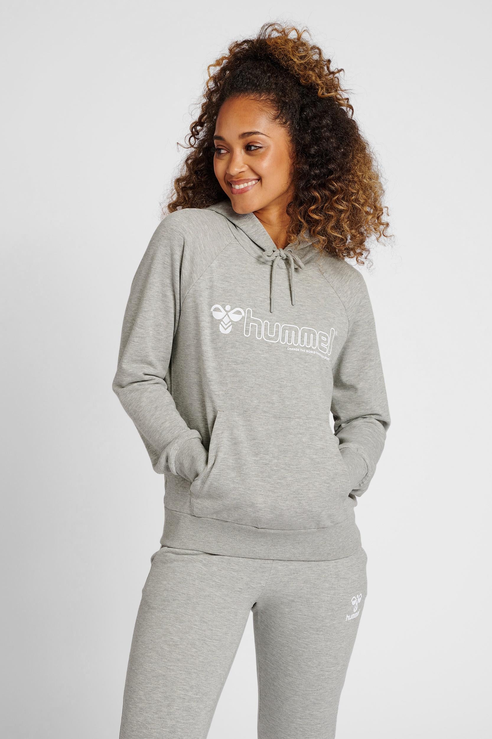 HUMMEL - Hmlnoni 2.0 Hoodie - Grey Melange