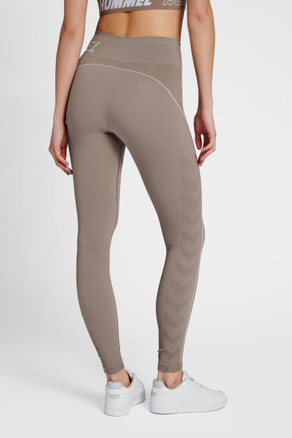 HUMMEL - Hmlte Christel Seamless Mw Tights - Chateau Gray/driftwood Melange