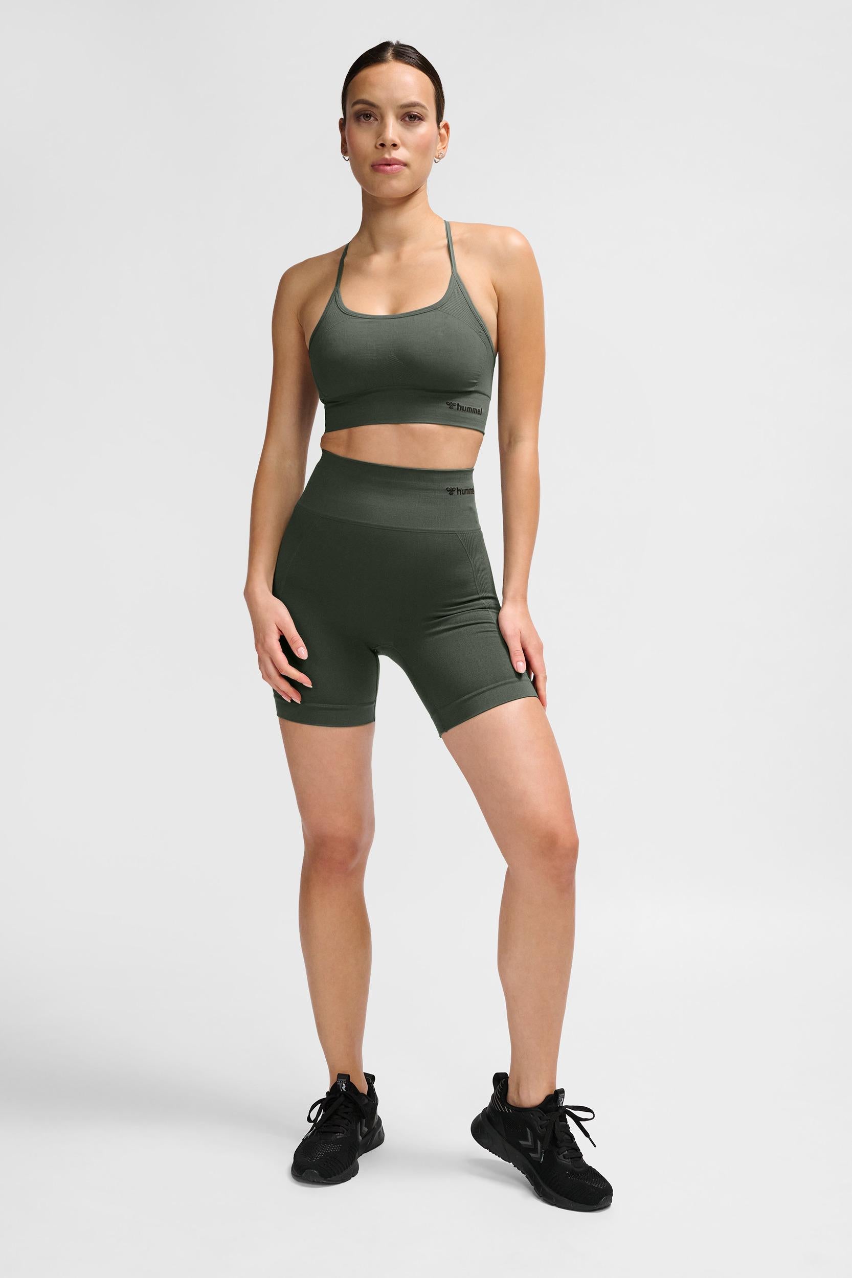 HUMMEL - Hmltiffy Seamless Sports Top - Climbing Ivy