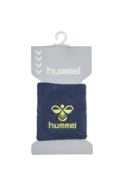 HUMMEL - Old School Small Wristband - Dark Denim/lime Punch