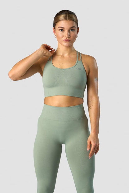 ICANIWILL - Define Seamless Sports Bra - Light Sage Green