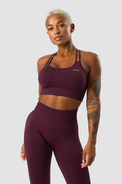 ICANIWILL - Define Seamless Sports Bra - Maroon