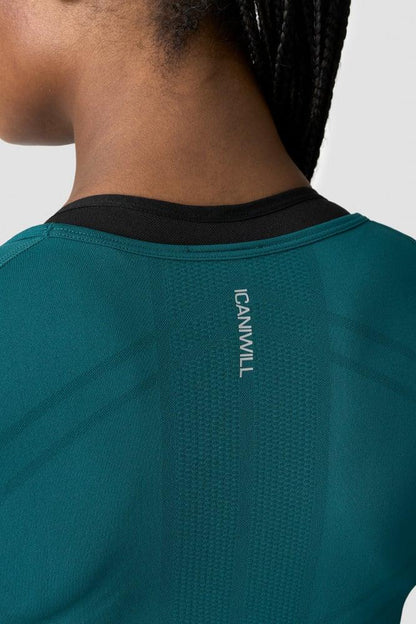 ICANIWILL - Everyday Seamless Ls - Dark Teal Green