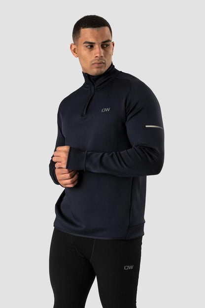 ICANIWILL - Mercury 1/4 Zip Crewneck - Navy