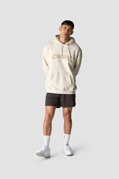 ICANIWILL - Revive Oversized Hoodie Print - Light Beige