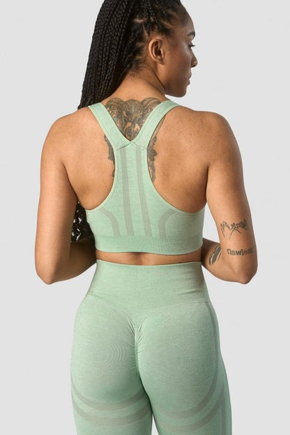 ICANIWILL - Rush Seamless Sports Bra - Ice Green Melange