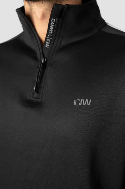 ICANIWILL - Track 1/4 Zip Jacket - Black