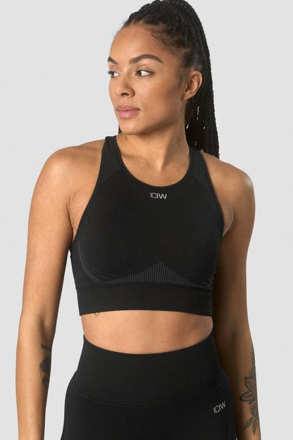 ICANIWILL - Ultra Seamless Sports Bra - Black