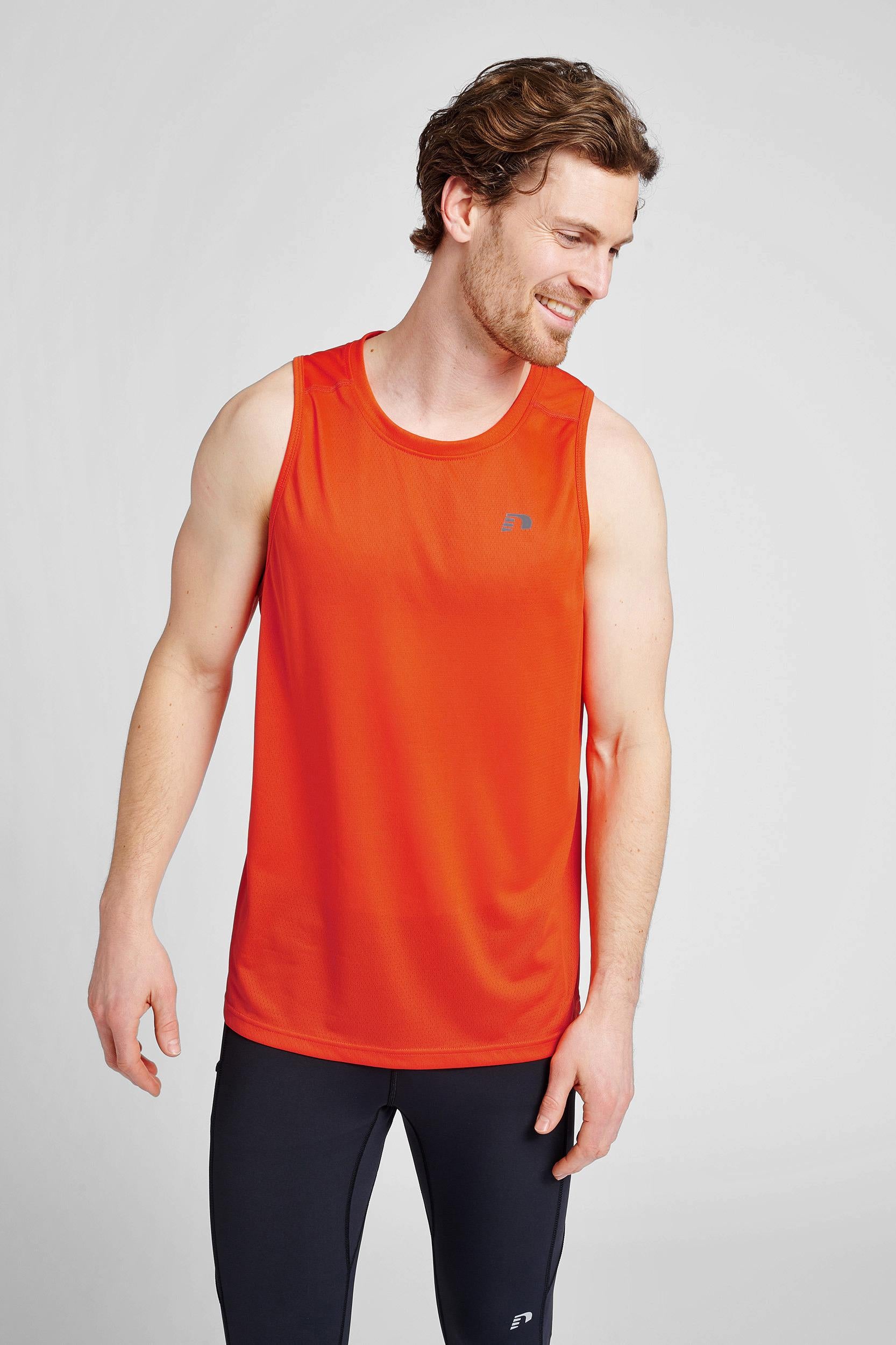 NEWLINE - Men Running Singlet - Spicy Orange