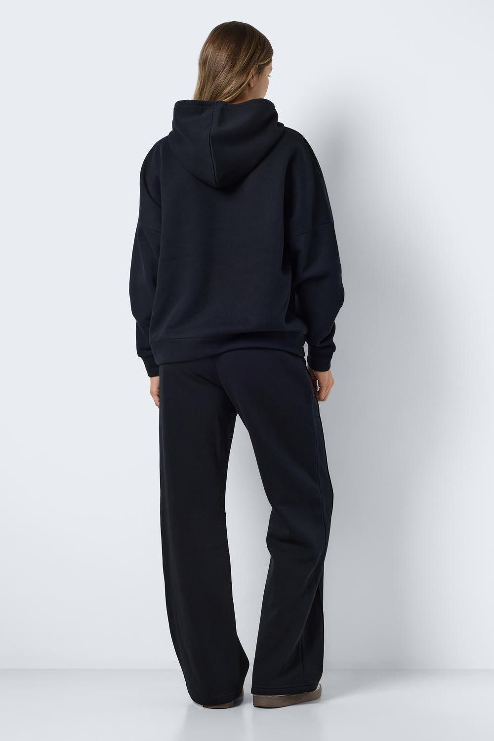 NOISY MAY - Alden L/s Loose Hoodie - Black