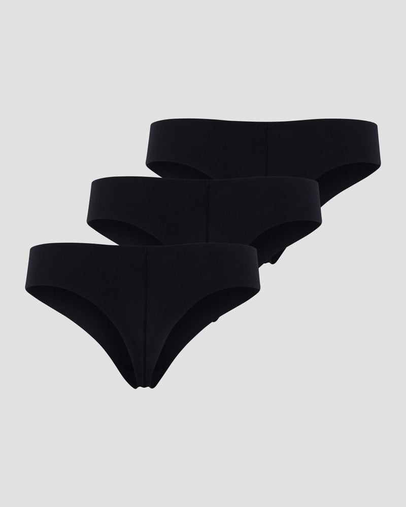 soft thong 3-pack black