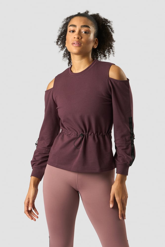 stance long sleeve wmn burgundy